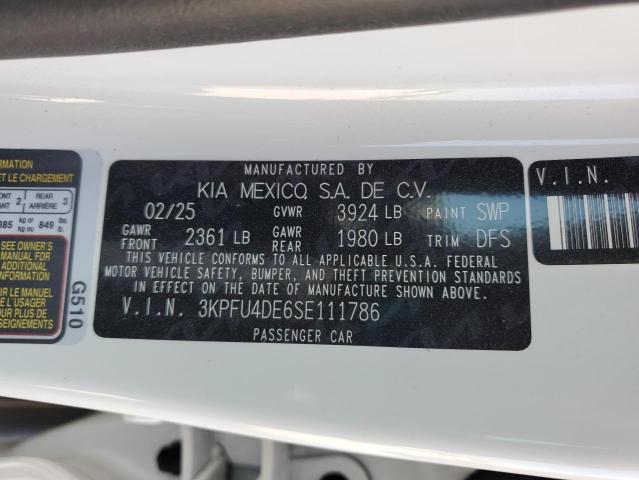 2025 KIA K4 EX 3KPFU4DE6SE111786