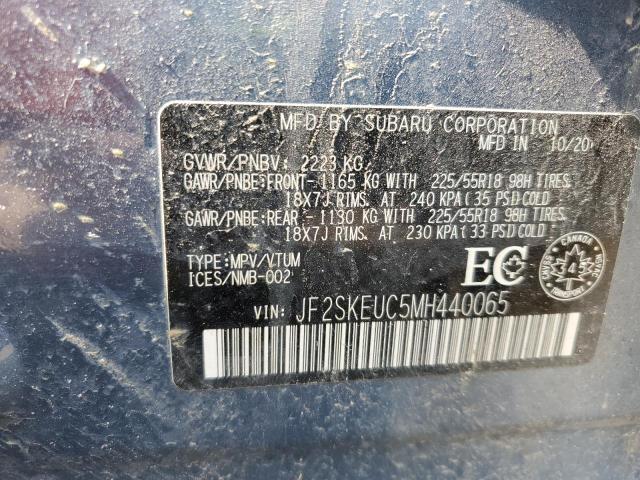2021 SUBARU FORESTER L JF2SKEUC5MH440065