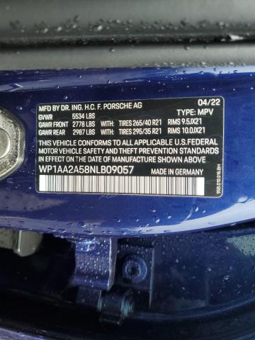 2022 PORSCHE MACAN - WP1AA2A58NLB09057