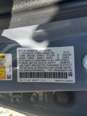 2023 HONDA CIVIC SPOR - 2HGFE2F50PH548422