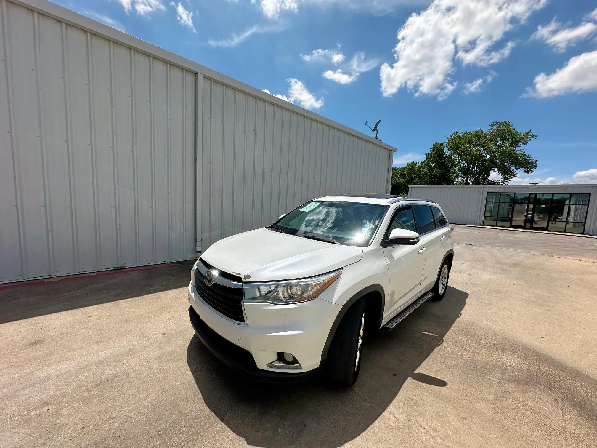 Vin: 5tdykrfh8es007510, lot: 63150215, toyota highlander limited 20142