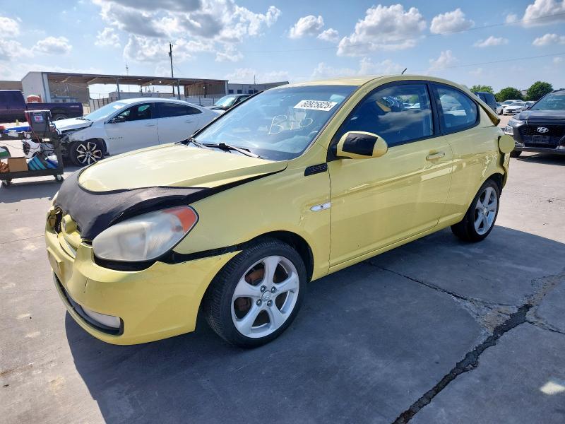 HYUNDAI ACCENT SE 2009 yellow  gas KMHCN36C89U125394 photo #1