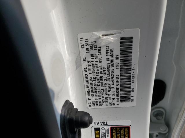 2015 HONDA CR-V TOURI - 5J6RM3H97FL014690