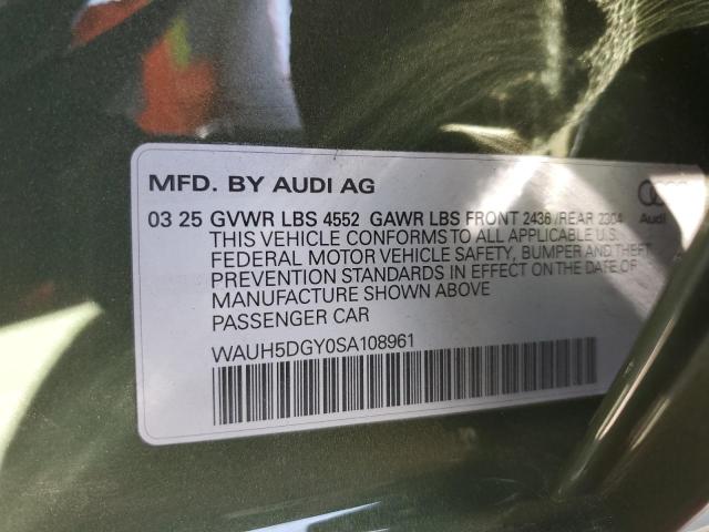 2025 AUDI S3 PREMIUM WAUH5DGY0SA108961