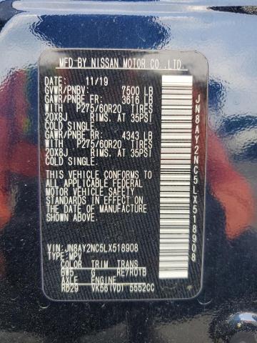 2020 NISSAN ARMADA SV JN8AY2NC5LX518908