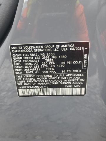 2021 VOLKSWAGEN ATLAS CROS 1V2FE2CA4MC228713