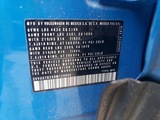 2024 VOLKSWAGEN TAOS SE 3VVUX7B25RM120005