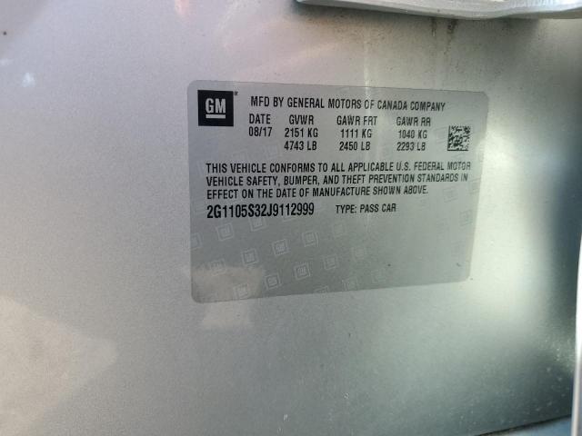 2018 CHEVROLET IMPALA LT - 2G1105S32J9112999