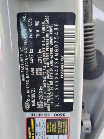 2021 KIA K5 GT LINE 5XXG64J26MG075486