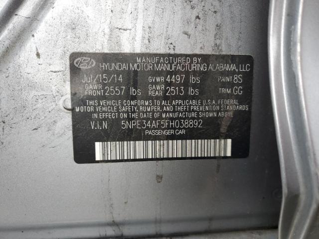 2015 HYUNDAI SONATA SPO 5NPE34AF5FH038892