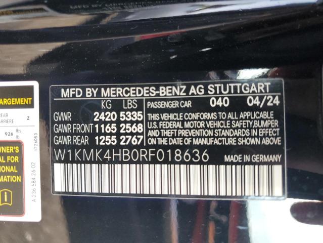 2024 MERCEDES-BENZ CLE 300 4M W1KMK4HB0RF018636