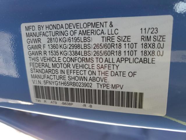 2024 HONDA PILOT TRAI 5FNYG1H65RB023902