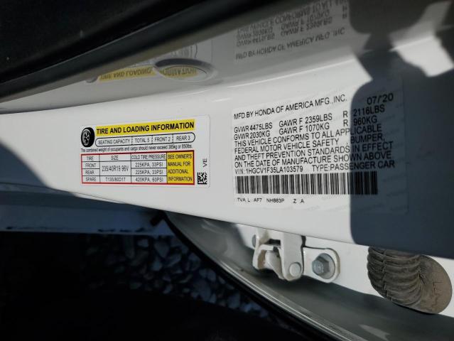 2020 HONDA ACCORD SPO - 1HGCV1F35LA103579