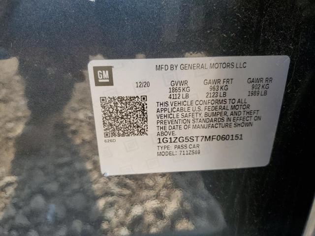2021 CHEVROLET MALIBU RS - 1G1ZG5ST7MF060151