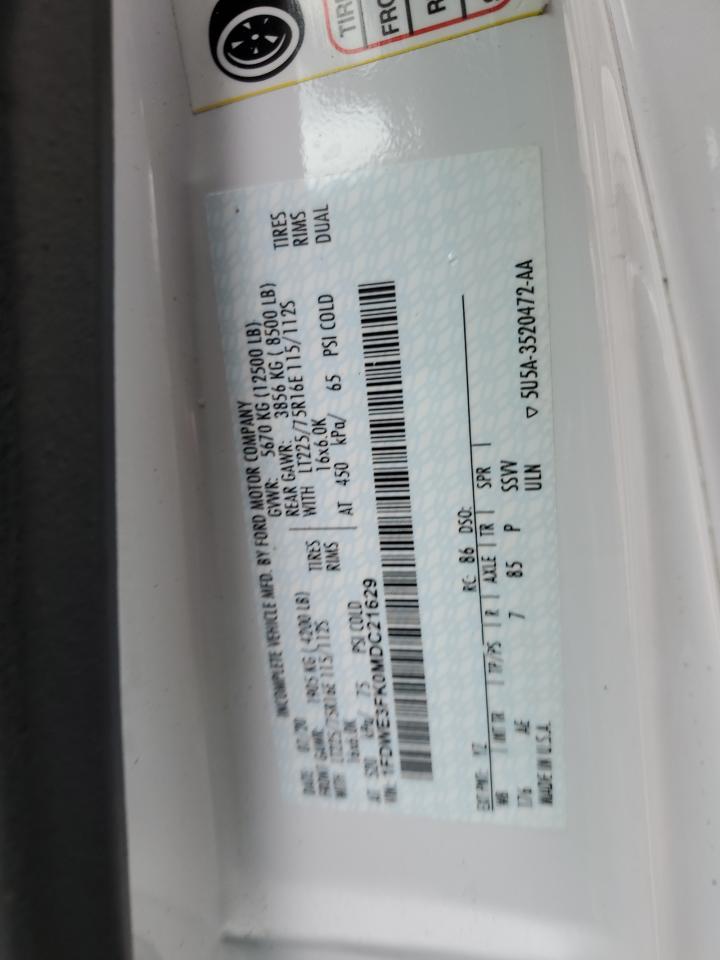 FORD ECONOLINE E350 SUPER DUTY CUTAWAY VAN