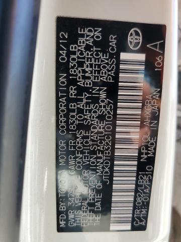 jtdkdtb32c1010257 - 2012 Toyota prius - #62869995