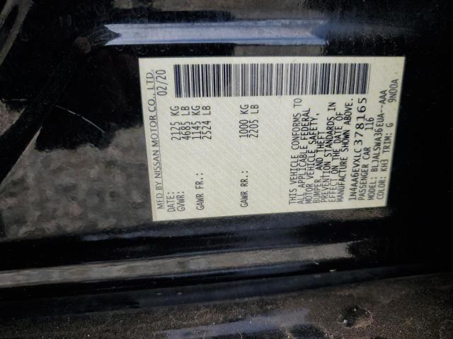 2020 NISSAN MAXIMA SR 1N4AA6EVXLC378165