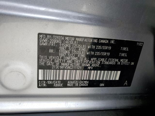 2022 TOYOTA RAV4 XLE P - 2T3C1RFV5NC211121