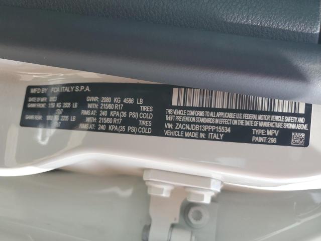 2023 JEEP RENEGADE L ZACNJDB13PPP15534
