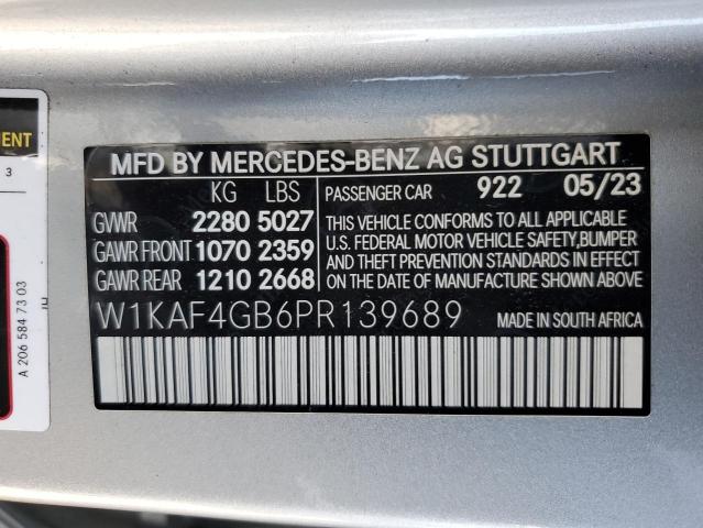 2023 MERCEDES-BENZ C 300 W1KAF4GB6PR139689