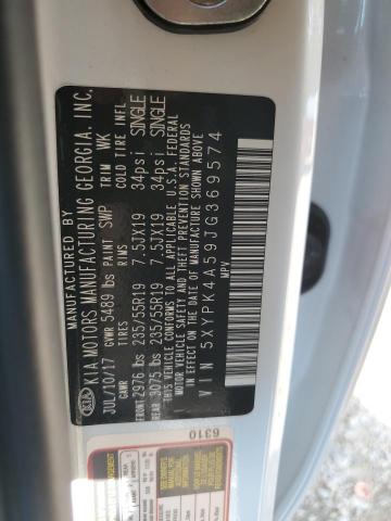 2018 KIA SORENTO SX 5XYPK4A59JG369574