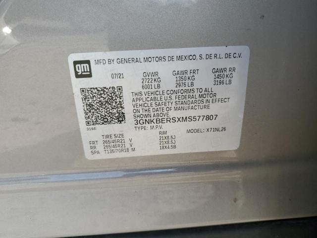 2021 CHEVROLET BLAZER RS 3GNKBERSXMS577807