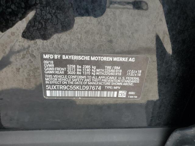 2019 BMW X3 XDRIVE3 - 5UXTR9C55KLD97674