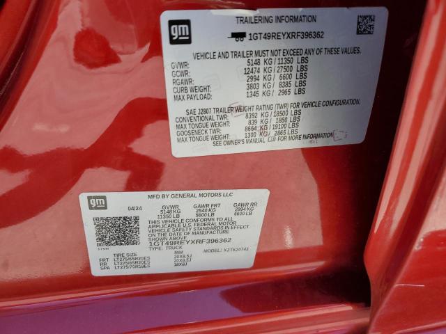 2024 GMC SIERRA K25 1GT49REYXRF396362