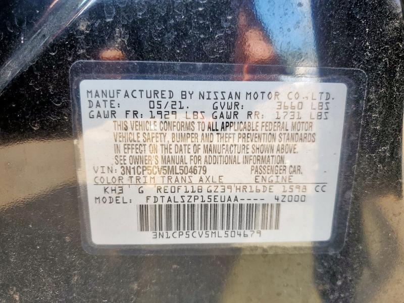 2021 NISSAN KICKS SV - 3N1CP5CV5ML504679