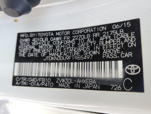 jtdkn3du9f1965497 - 2015 Toyota Prius - #62554965