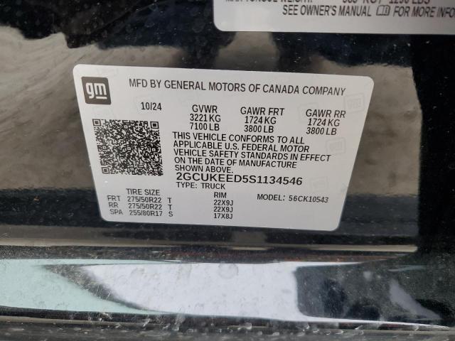 2025 CHEVROLET SILVERADO 2GCUKEED5S1134546