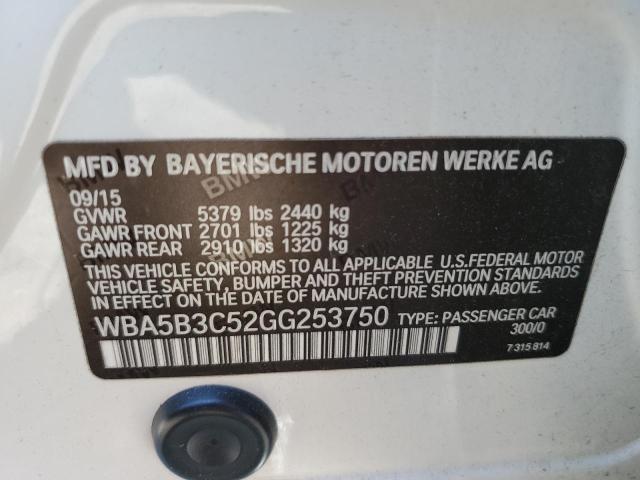 2016 BMW 535 XI WBA5B3C52GG253750