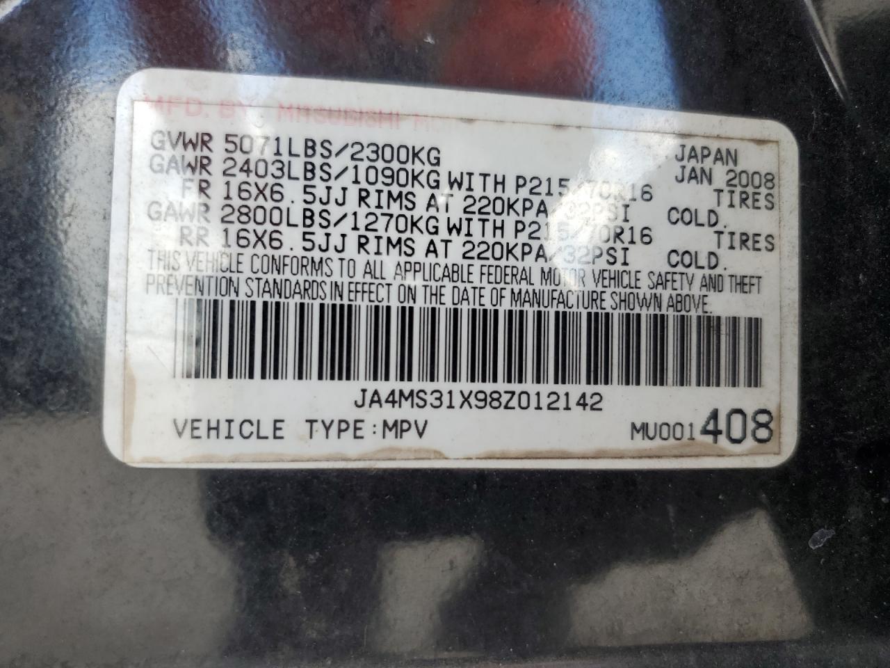 Mitsubishi Outlander 2008