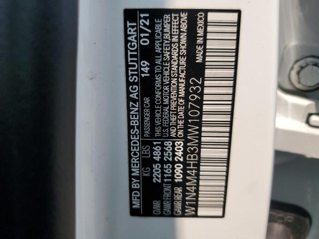 2021 MERCEDES-BENZ GLB 250 4M W1N4M4HB3MW107932