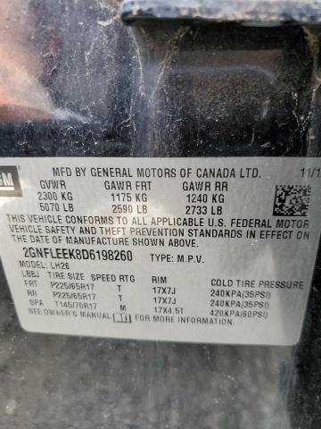 2013 CHEVROLET EQUINOX LT - 2GNFLEEK8D6198260