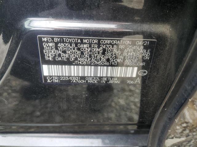 2021 LEXUS IS 300 - JTHC81F27M5046193