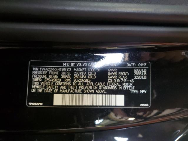 2017 VOLVO XC90 T6 - YV4A22PK4H1165103