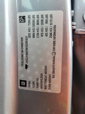 2019 CHEVROLET SILVERADO - 3GCUYBEF5KG292410