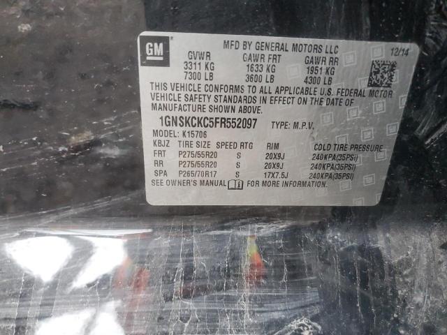 2015 CHEVROLET TAHOE K150 1GNSKCKC5FR552097