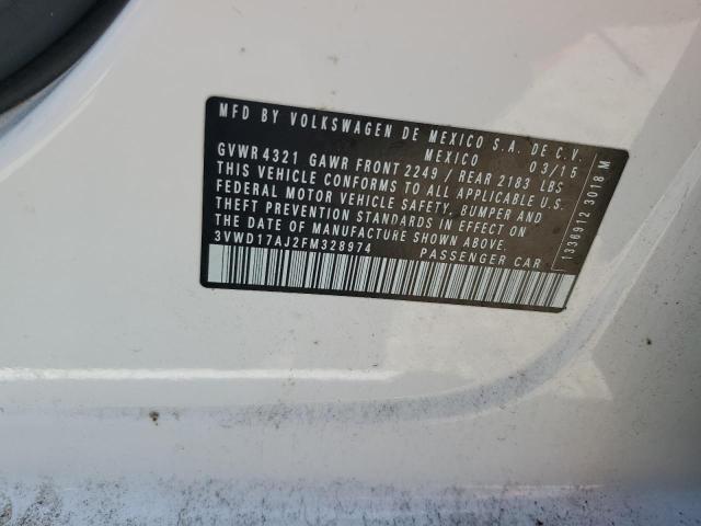 2015 VOLKSWAGEN JETTA SE 3VWD17AJ2FM328974