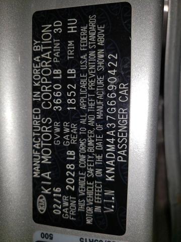 2016 KIA RIO LX KNADM4A37G6690422