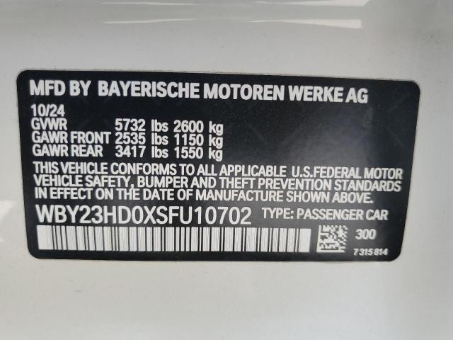 2025 BMW I4 EDRIVE WBY23HD0XSFU10702