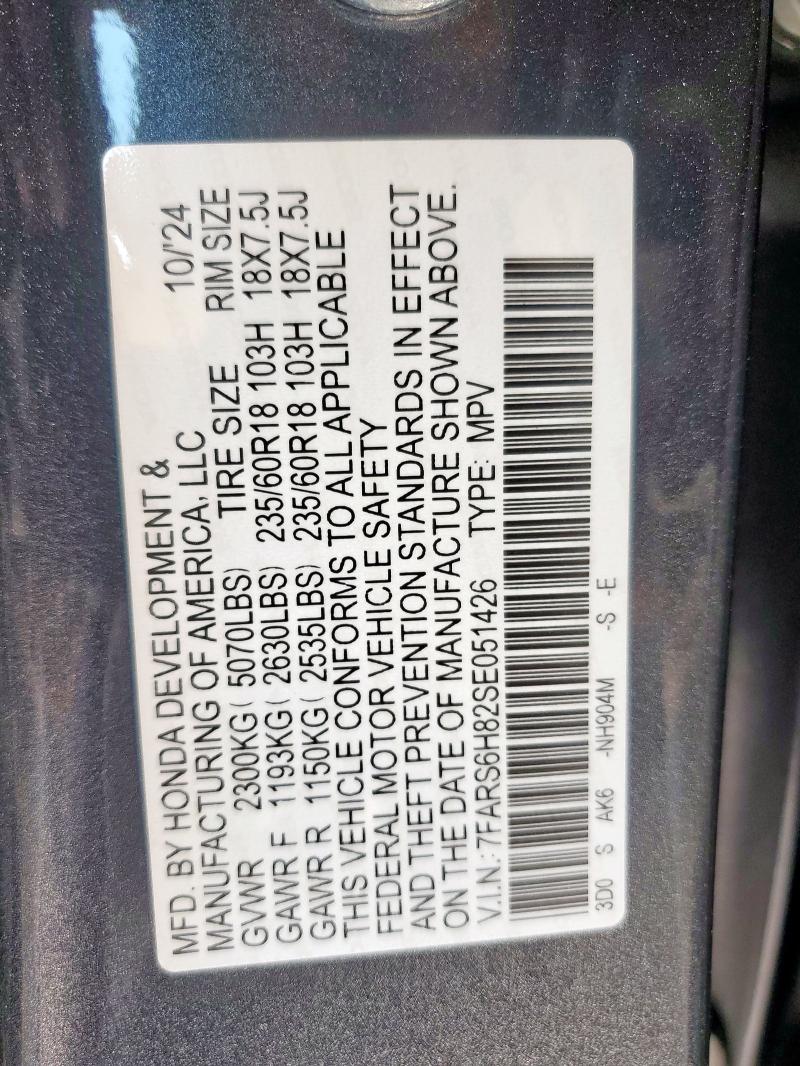 2025 HONDA CR-V SPORT 7FARS6H82SE051426