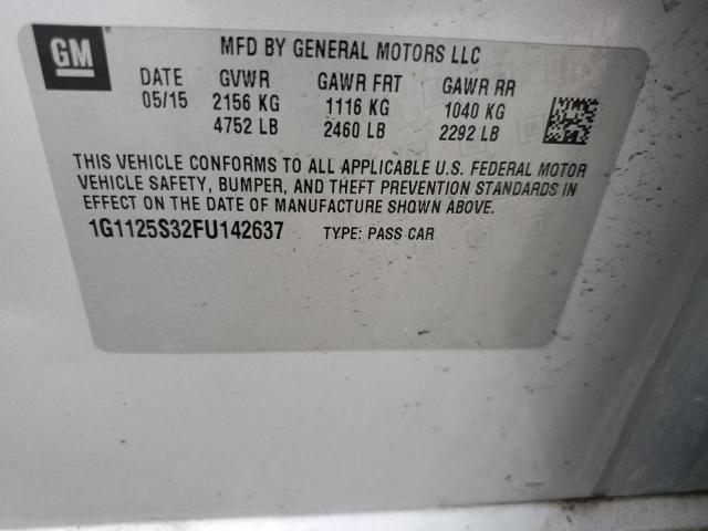 2015 CHEVROLET IMPALA LT - 1G1125S32FU142637