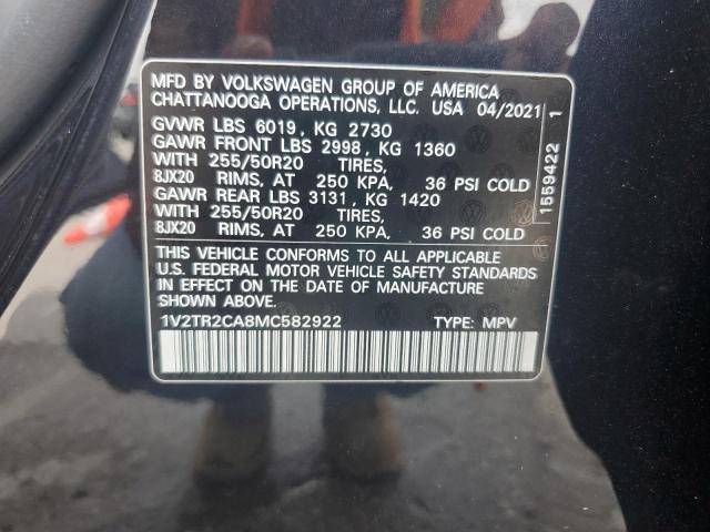 2021 VOLKSWAGEN ATLAS SEL 1V2TR2CA8MC582922