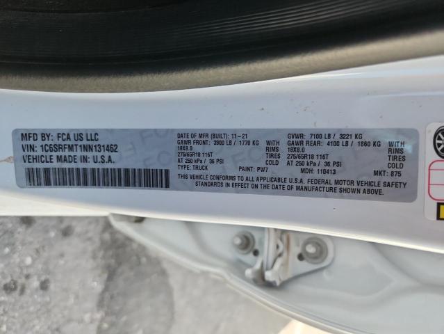 2022 RAM 1500 BIG H - 1C6SRFMT1NN131462