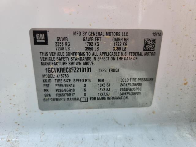 2015 CHEVROLET SILVERADO - 1GCVKREC8FZ210101