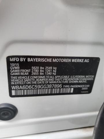 2016 BMW 650 XI GRA WBA6D6C59GG387896