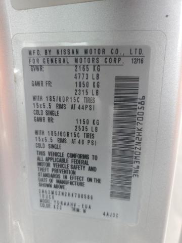 2017 CHEVROLET CITY EXPRE 3N63M0ZN2HK700586