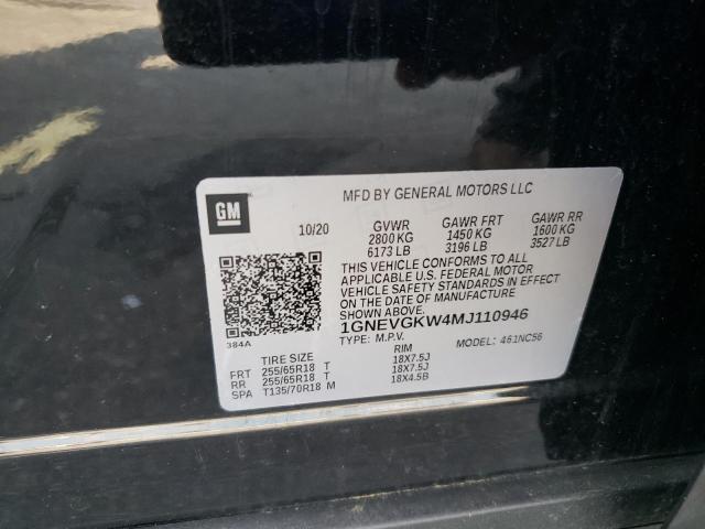 2021 CHEVROLET TRAVERSE L - 1GNEVGKW4MJ110946